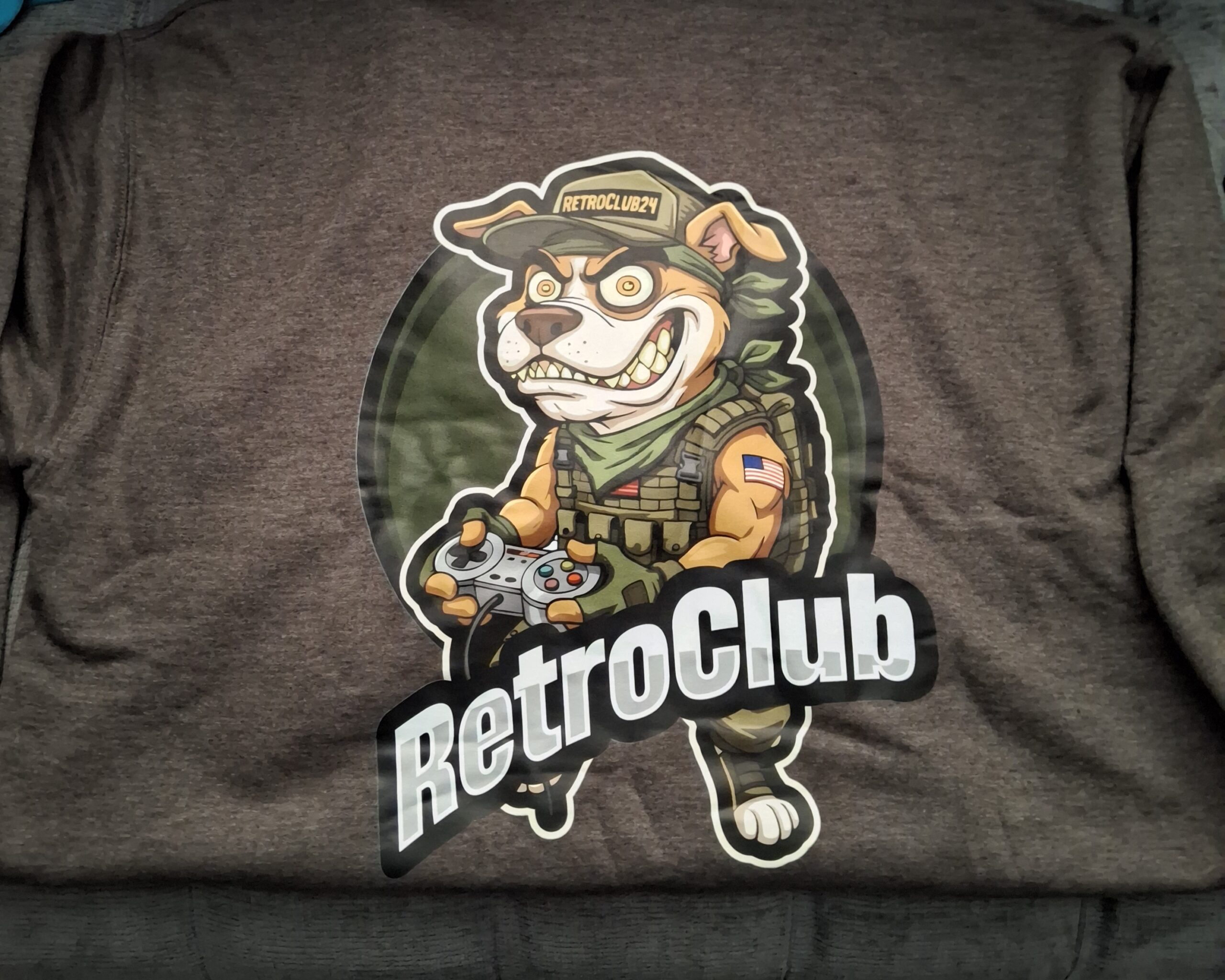 RetroClub Gamer Dog Hoodie Funny Graphic sweatshirt Unisex Gaming Pullover Gift - Image 3