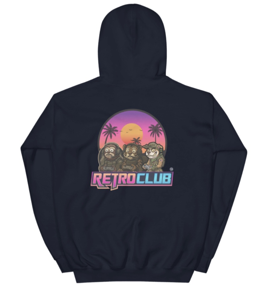 Frustrated Gamer Dog, sloth and tiger sunset paradise,retro snap back design - Image 3